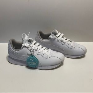 Puma Turin II Jr white new sz 5